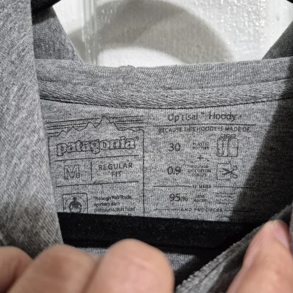 Patagonia Gray and Blue Hoodie Sz med - Picture 5 of 5